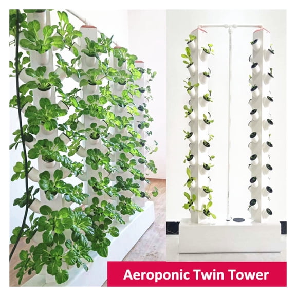 Vertical Hydroponics Tower Garden Aeroponic Growing System Kit Planting Frame Mini Greenhouse Vegetable And Fruits