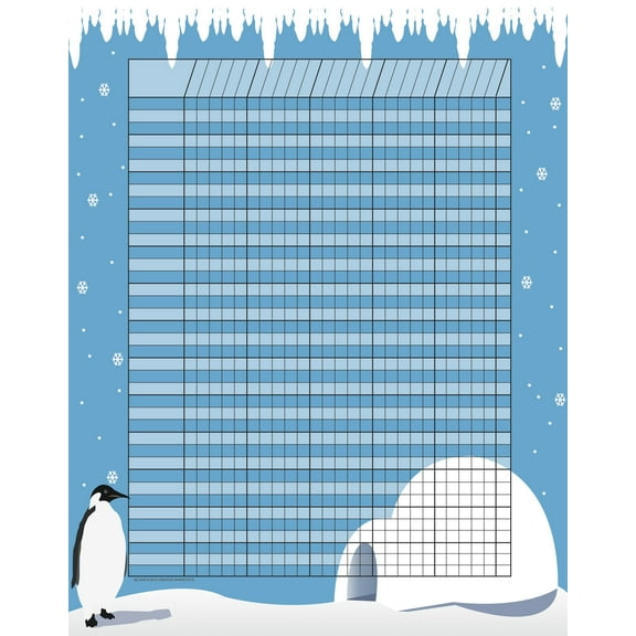 SHAPES ETC. Vertical Incentive Chart - Penguin