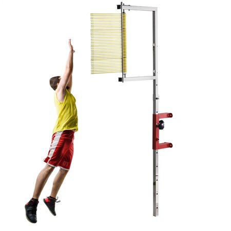 Vertical Jump Measurement Tool, 4.5-11.5Ft Adjustable Height Vertical Jump Trainer With Reset Lever, Jumps Measuring Tool, Sport Verticals Jumping Training Equipment For Basketball Volleyball Trainer