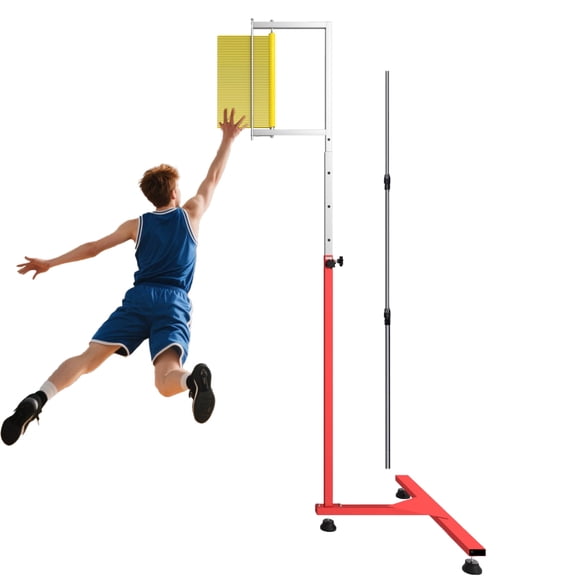 ZGGJZKV Vertical Tester, 5.6-11.8 ft Height Adjustable Jumping Measuring Trainer, Floor-Standing Vertical Measurement Tool for Volleyball Training
