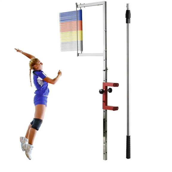 Vertical Jump Tester | Vertical Jump Measurement Tool | 3.9-11.5Ft Adjustable Vertical Jump Trainer | Wall Mounted Jump Height Measurement Pole | Basketball for Adults & Teenagers Training