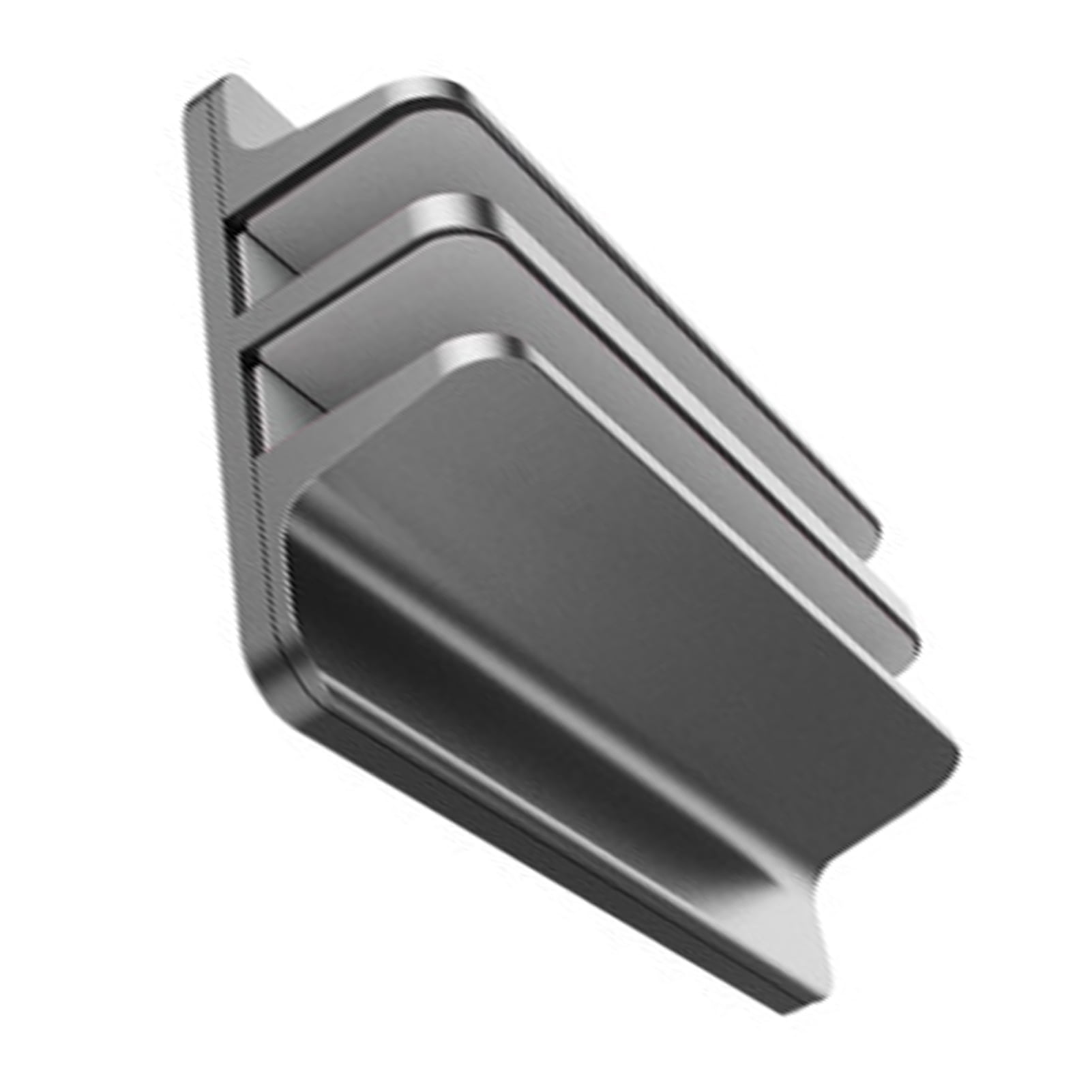 Vertical Laptop Stand 2 Slot Desktop Stand Holder With Adjustable Dock Aluminum Alloy Laptop Stand For Desk Compatible With 17in Laptops