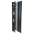 thumbnail image 1 of Vertical Large Finger Duct With Hinged Cover for Open Racks, 170-200 Cables, 22.5U, Black, 1 of 1