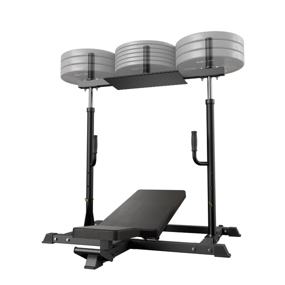 Vertical Leg Press Machine - Leg Quads and Calves Workout Equipment, and 550lbs Load Capacity for Home Gym