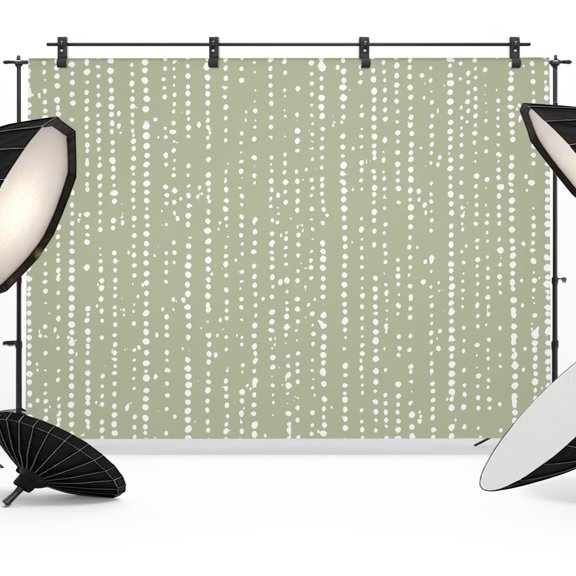 Vertical Lines Backdrops for Photography, Abstract Minimalist Green White Distressed Grain Fabric Photo Background Sturdy Studio Props for Photo Studio, Video Recording, Booth & Photoshoot 10x8ft