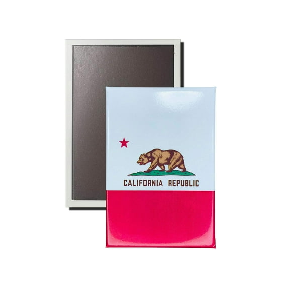 Vertical Magnet - State Flag California - USA | Refrigerator Locker Display, Travel Souvenir Gift, Collectible Home Accent