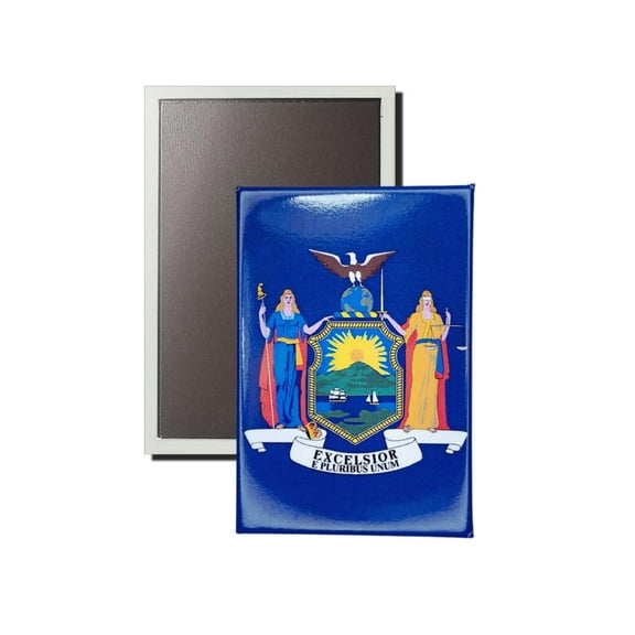 Vertical Magnet - State Flag New York - USA | Refrigerator Locker Display, Travel Souvenir Gift, Collectible Home Accent