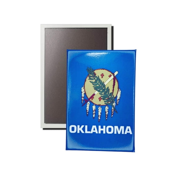 Vertical Magnet - State Flag Oklahoma - USA | Refrigerator Locker Display, Travel Souvenir Gift, Collectible Home Accent