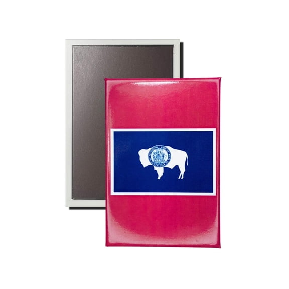Vertical Magnet - State Flag Wyoming - USA | Refrigerator  Locker Display, Travel Souvenir Gift, Collectible Home Accent