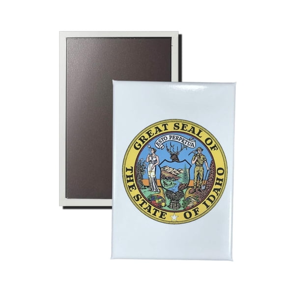 Vertical Magnet - State Seal Idaho - USA | Refrigerator Locker Display, Travel Souvenir Gift, Collectible Home Accent