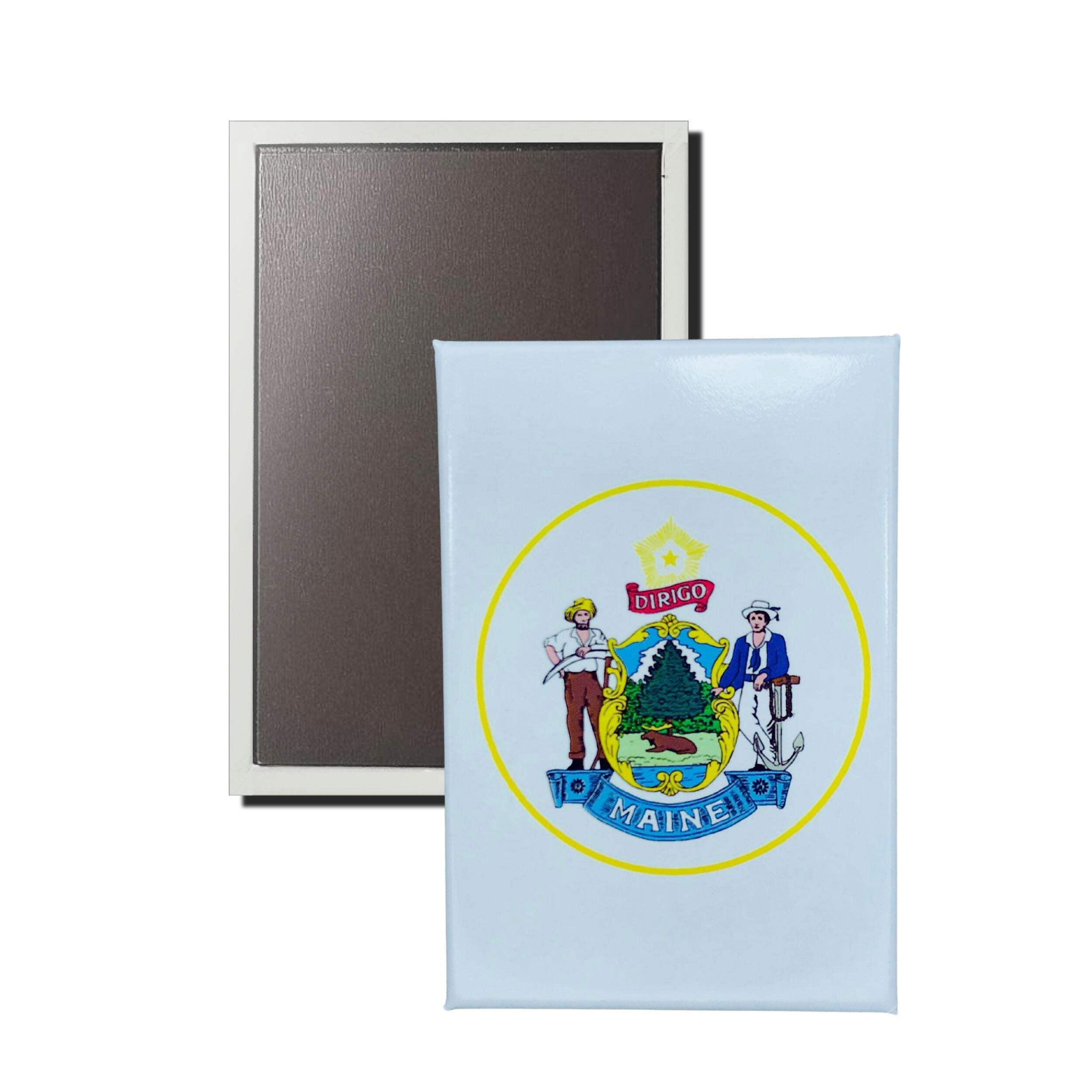 Small Maine License Plate Magnet - 3.5 X 1.75 Inch Collectible Souvenir, Fridge Magnet For Decor Or Gift - View #2