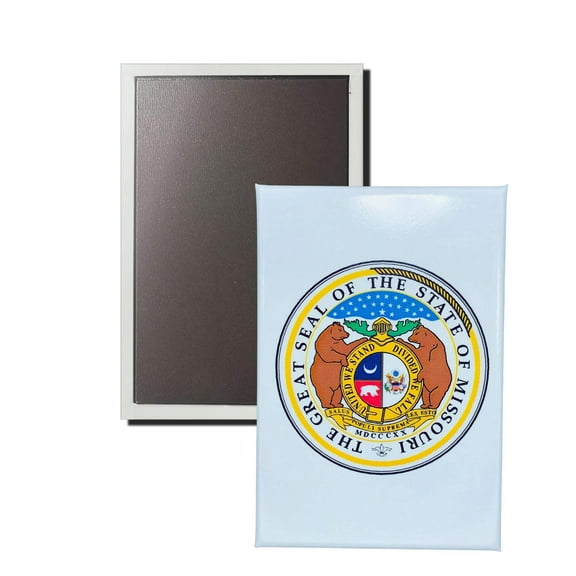 Vertical Magnet - State Seal Missouri - USA | Refrigerator Locker Display, Travel Souvenir Gift, Collectible Home Accent