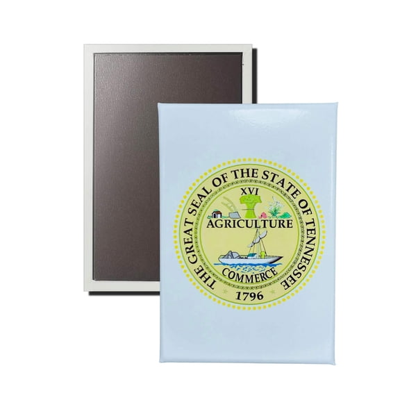 Vertical Magnet - State Seal Tennessee - USA | Refrigerator  Locker Display, Travel Souvenir Gift, Collectible Home Accent