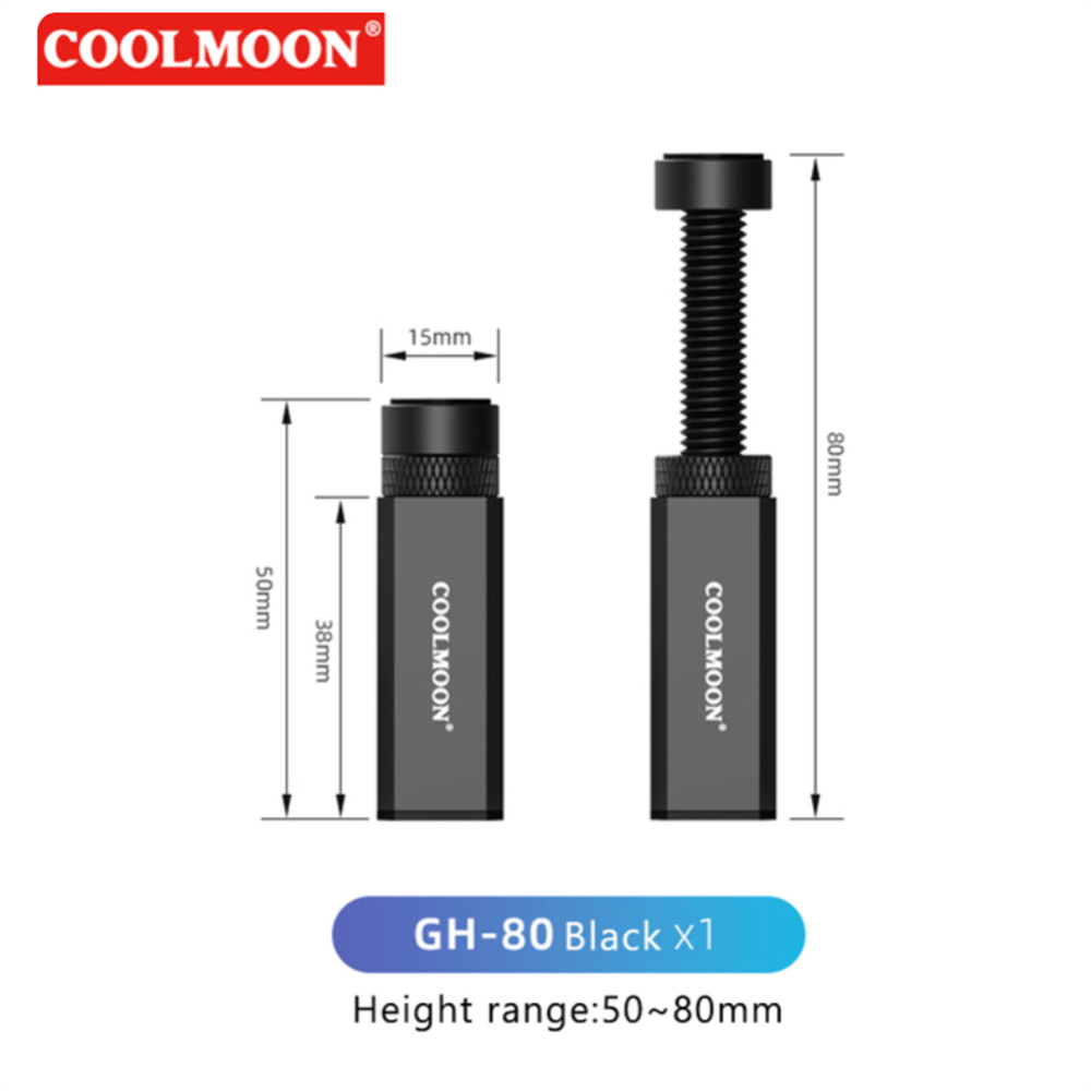 Vertical Mount Aluminum Alloy GPU Stand, Telescopic Adjustable Height ...