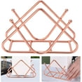 thumbnail image 1 of Vertical Napkin Holder,Iron V-shape Napkin Holder,Kitchen Table Decoration,Large Capacity Hotel Square Tissue Holder,Metal Freestanding Tissue Holder(Rose Gold C), 1 of 9