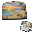 thumbnail image 1 of Vertical Pencil Case Pencil Bag Pencil Cases Large Capacity Storage Pencil Box Paintbrush Box Office Supplies Box Sunset Turtle, 1 of 7