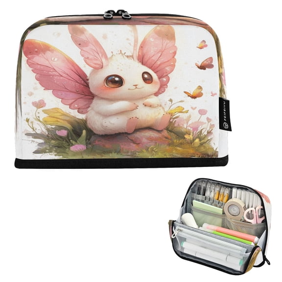 Vertical Pencil Case Pencil Bag Pencil Cases Large Capacity Storage Pencil Box Paintbrush Box Office Supplies Box Super Lovely Fairy Rabbit