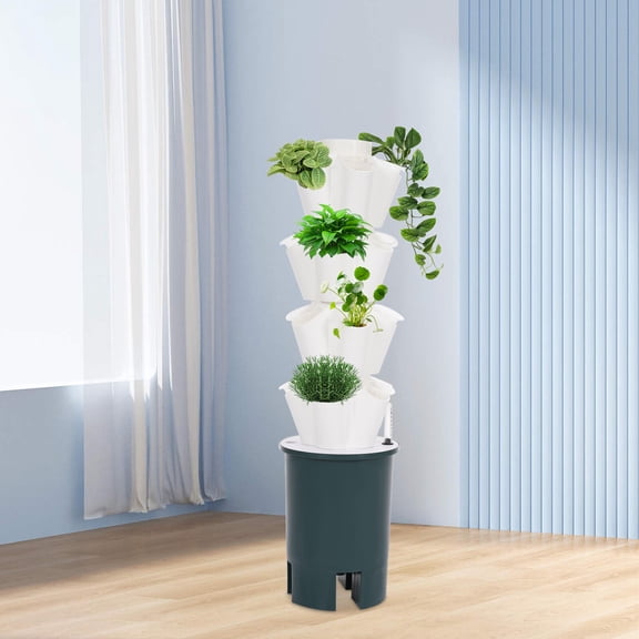 Vertical Planting Tower 20 Hole Hydroponic Tower Hydroponics Growing System Kit