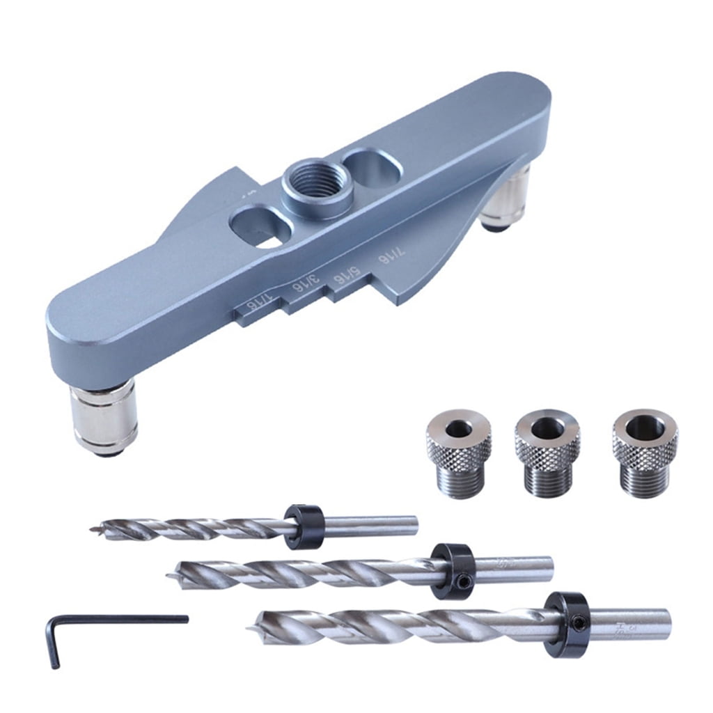 Vertical Pocket Hole Drilling Jig Woodworking Dowelling Jig Locator Wood Dowel Drill Guide Puncher Positioner Tool