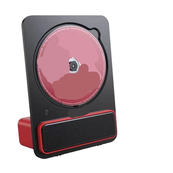 Vertical Portable Desktop CD Player - Home Bluetooth Music Album Disc Player with 3.5mm Output - Silent & Shockproof Tech