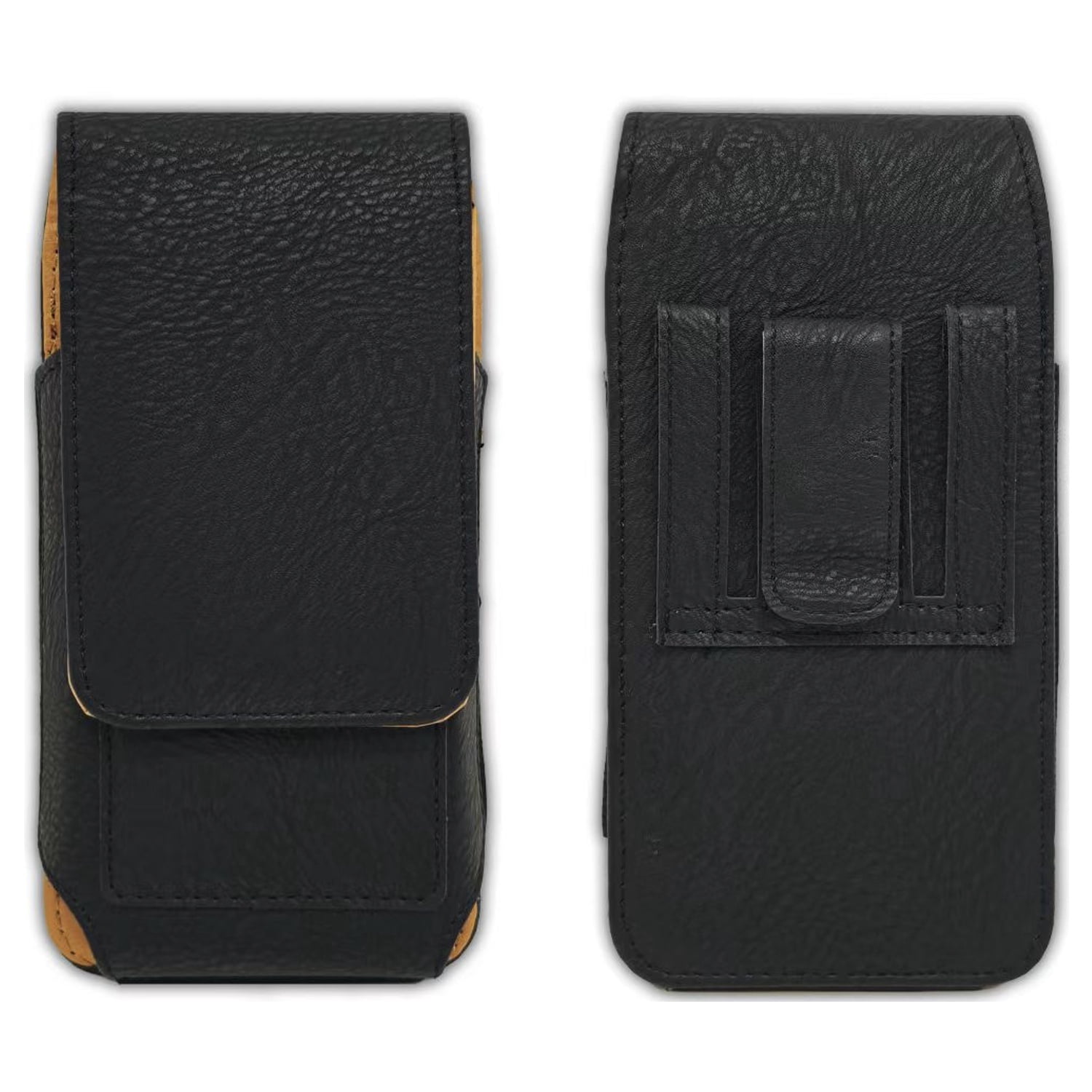 Vertical Pouch Case with Card Holder Black - Large