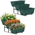 Vertical Raised Garden Bed 2 Pack Small Tiered Outdoor Herb Garden