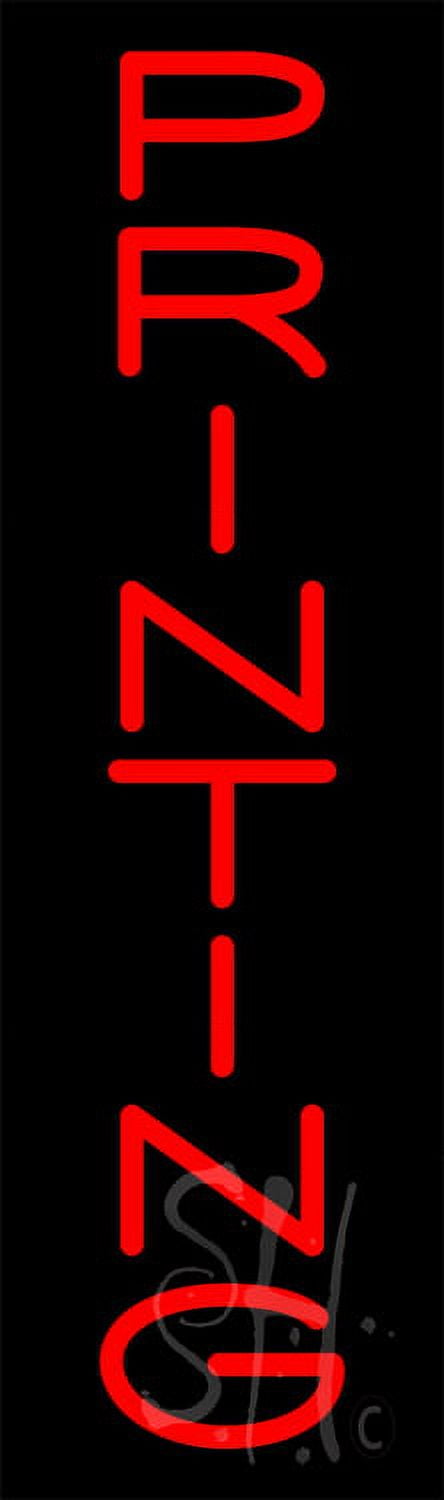 Vertical Red Printing LED Neon Sign 27