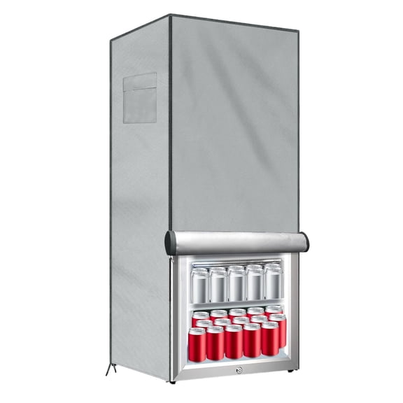 Vertical Refrigerator Protective Cover Replacement Dustproof Waterproof Uprights Freezers Covers Zipper Covering