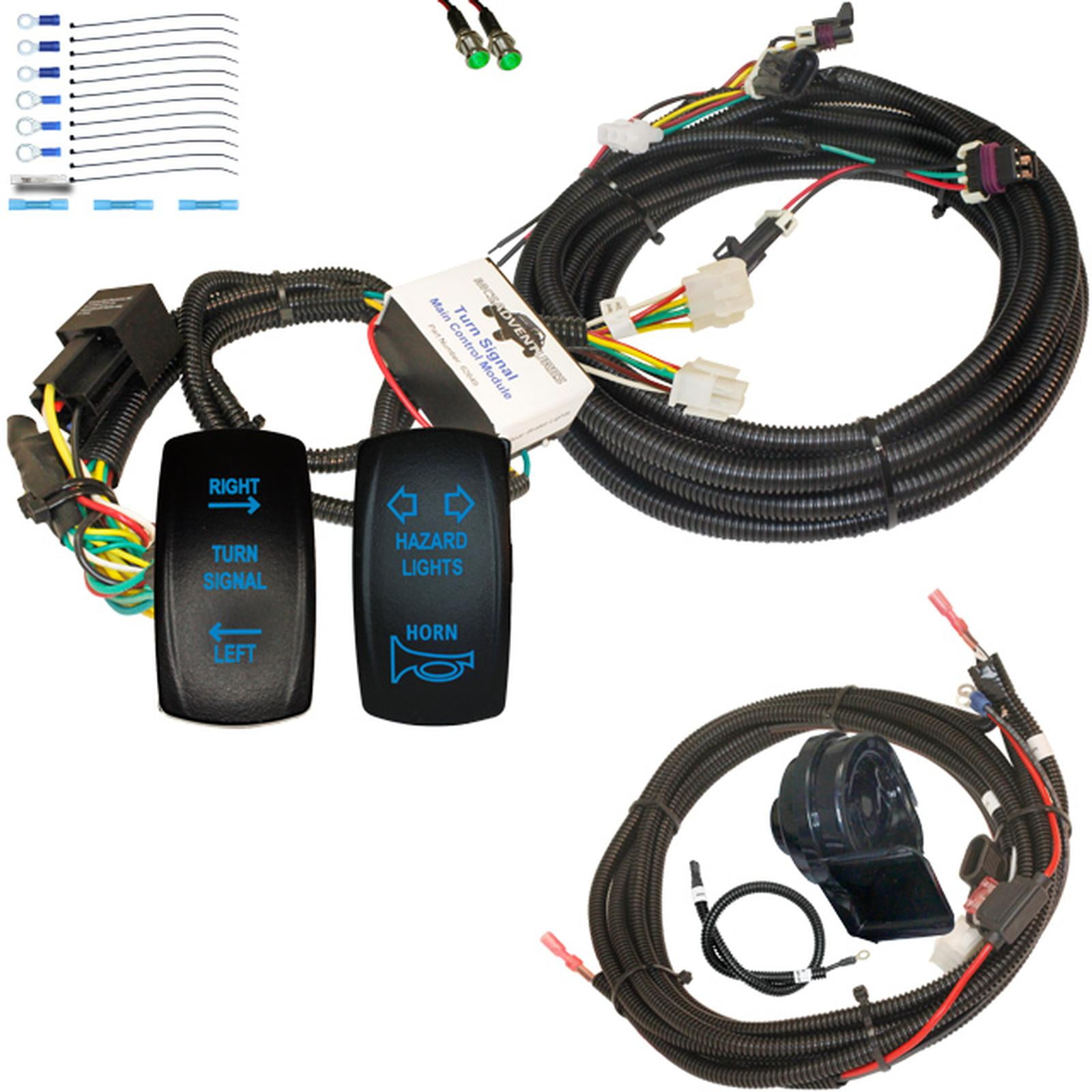 Vertical Rocker Switch Polaris Plug and Play turn kit with Horn