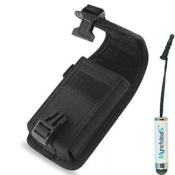 Vertical Rugged Canvas Case Pouch for Samsung Galaxy Note 8 (Fits w/ Otterbox Symmetry/ Commuter / Lifeproof Case On) + MYNETDEALS Stylus