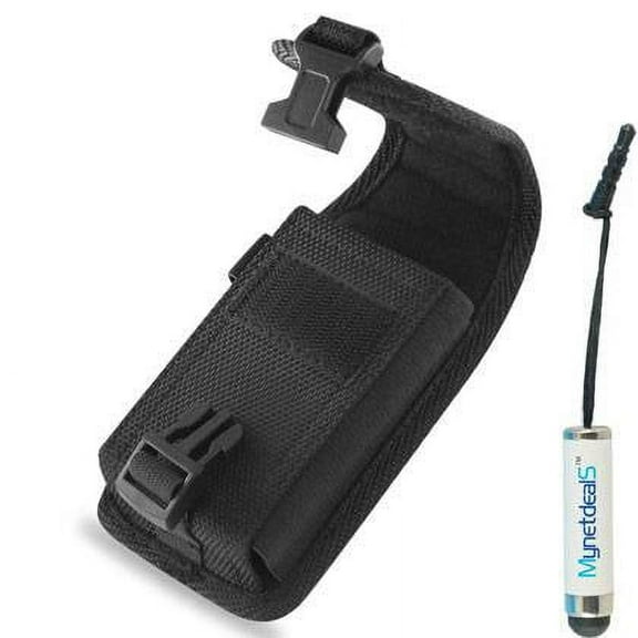 Vertical Rugged Canvas Case Pouch for Sony Xperia XZ, F8331 (Fits w/ Otterbox Symmetry/ Commuter / Lifeproof Case On) + MYNETDEALS Stylus