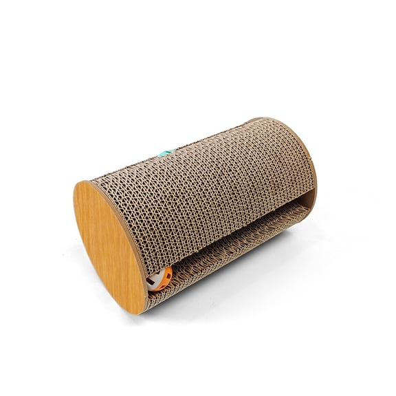 Vertical Scratching Post with Bell Ball, Wall Corner Cylindrical Cat Scratcher, Multi-Activity Furniture for Indoor Cats