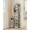 thumbnail image 1 of Vertical Shoe Rack, 8 Tier Narrow Shoe Shelves, Shoe Tower for Small Spaces, Adjustable, 1 of 7