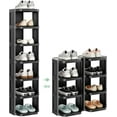 thumbnail image 1 of Vertical Shoe Rack: 8 Tiers Stackable Shoe Rack for Closet DIY Free Standing Shoe Organizer Small Shoe Shelf for Small Spaces and Narrow Spaces Plastic, 1 of 9
