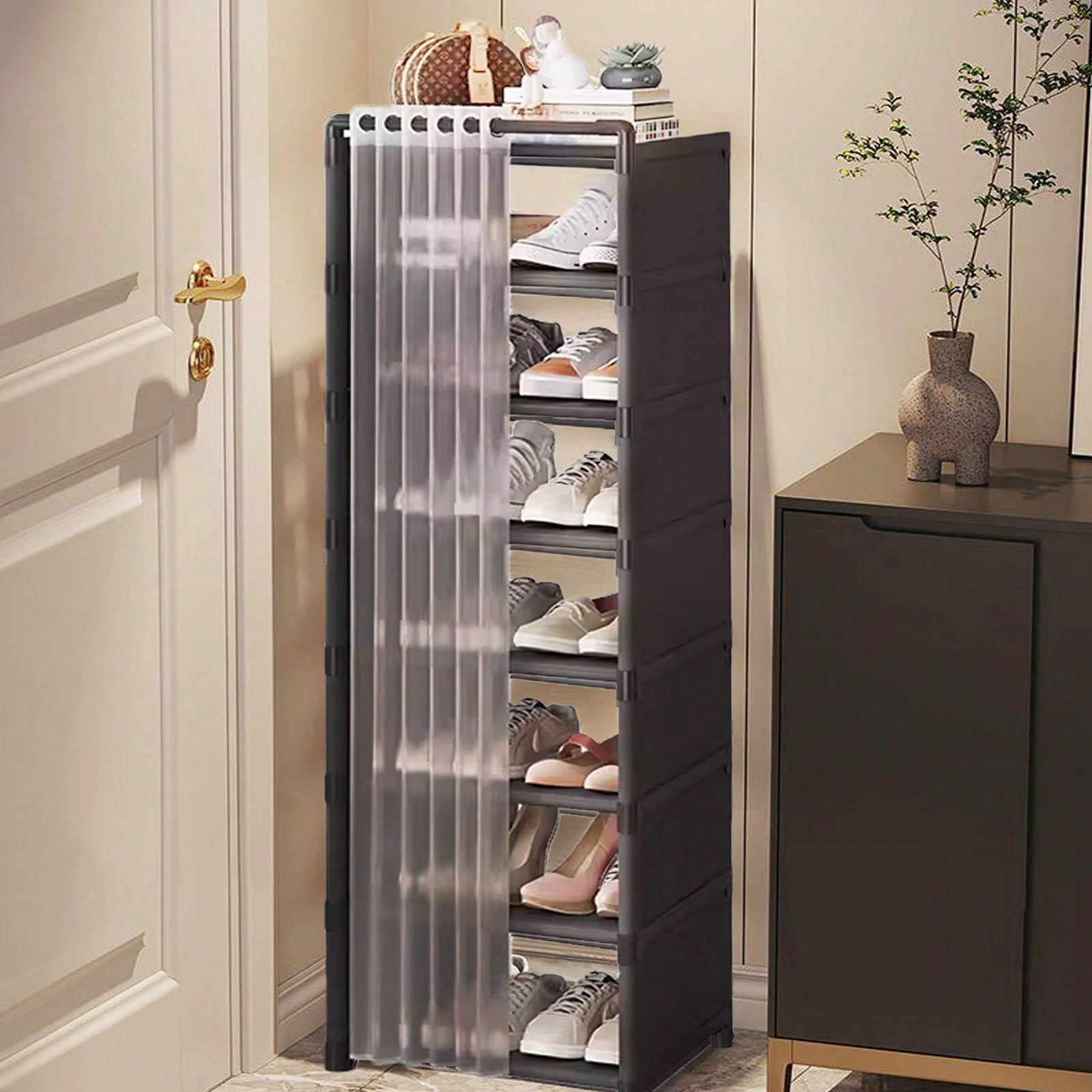 Vertical Shoe Rack 8tier- Shoe Rack Organizer For Closet Entryway ...