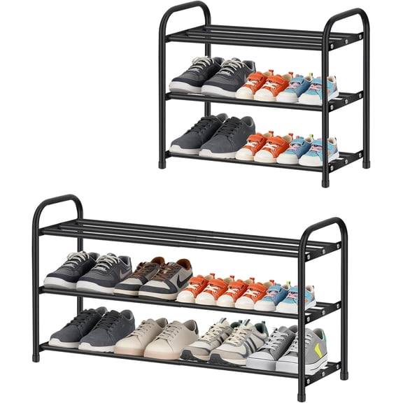 Vertical Shoe Rack - Tall Narrow Shoe Rack Organizer for Small Spaces,5 Tier Bamboo Shoen Shelf for Entryway,Closet,Corner,Doorway,Skinny Shoe Shelf Space Saving Shoe Storage,Free Stackable DIY