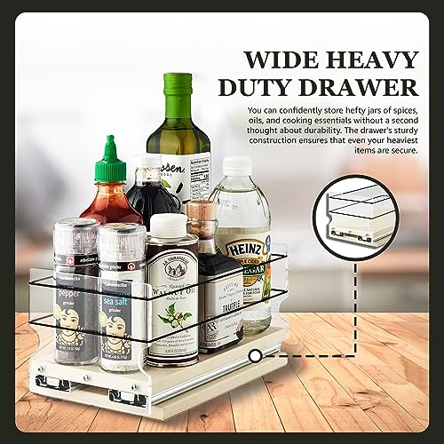 Vertical Spice Heavy Duty Kitchen Spice Rack Storage Pull Out