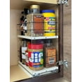 thumbnail image 1 of Vertical Spice - Pull Out Cabinet & Pantry Organizer Drawer - Sliding Drawers for Inside Cabinets - 2 Tiers - 6.9" x 12.25" x 10.6" (Cream, Partially Assembled), 1 of 7