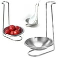 thumbnail image 1 of Vertical Stainless Steel Spoon Rest Rack, Spoon Rest for Stove Top, Long Handle Ladle Holder, Kitchen Cookware Drip Tray Organizer, Polished Rust-Proof Frame Tall Vertical Bracket 1Pcs, 1 of 6