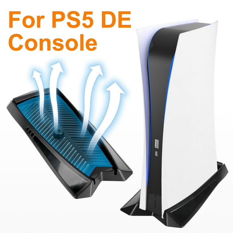 Vertical Stand for PS5 DE, TSV Vertical Stand Fit for Sony Playstation 5  Digital Edition Console, Display Storage Base Stand with Cooling Vents and