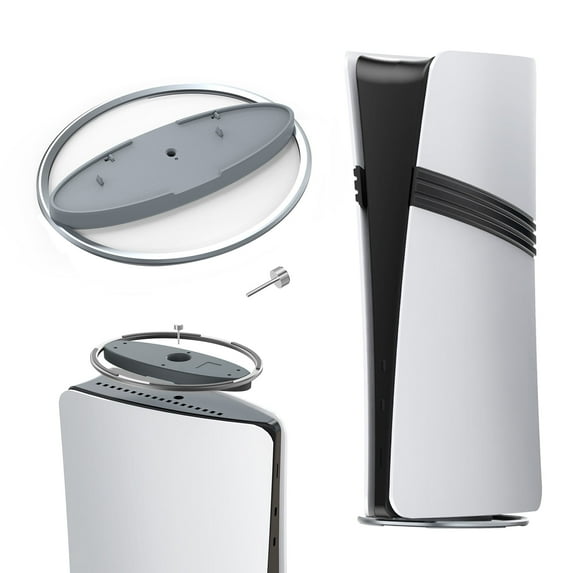 Vertical Stand for PS5 PRO/PS5 Slim/for PS5 Consoles, Universal Upright Round Dock Base Desktop Bracket Holder for All P5 Console Disc and Digital Editions