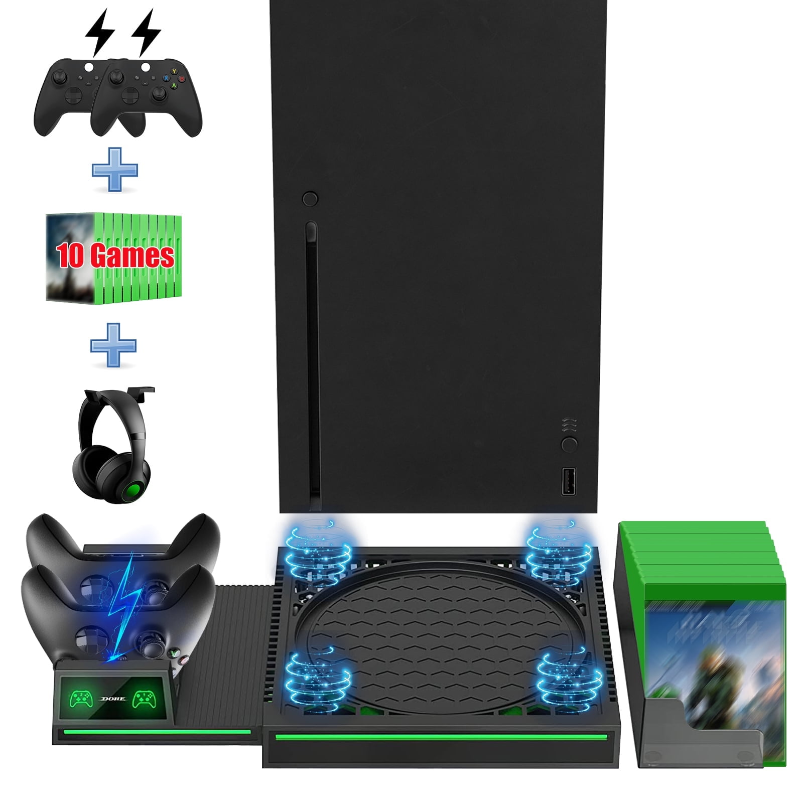 Free Shipping! Vertical Stand for Xbox Series X, TSV Dual 