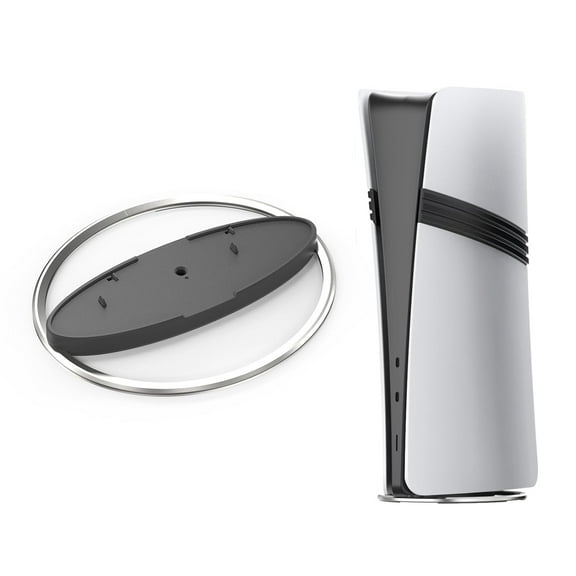 Vertical Stand compatible with PS5/PS5 Slim & PS5 Pro Consoles,Vertical Console Stand with Screw,Anti-Rollover and Anti-Slip (Silver)