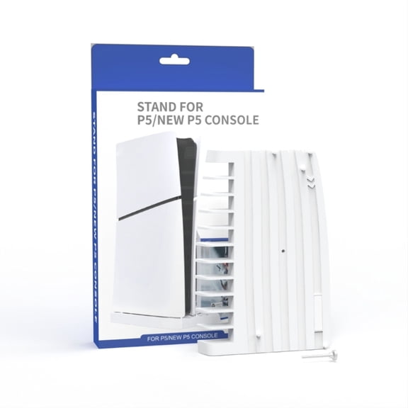 Vertical Stand for PS5 Slim Display Shelf Game Console Support Base Holder Replacement Base Holder with Cartridge Holder