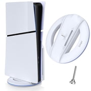 Vertical Stand for PS5 Slim/Pro Console Disc and Digital with Screw, Base Stand Replacement for PlayStation 5 Slim/Pro Console, White
