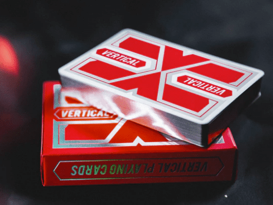 Vertical Standard (Red, Holo Tuck) Playing Cards by ARK