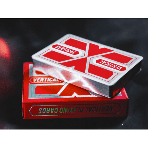 Vertical Standard (Red, Holo Tuck) Playing Cards by ARK