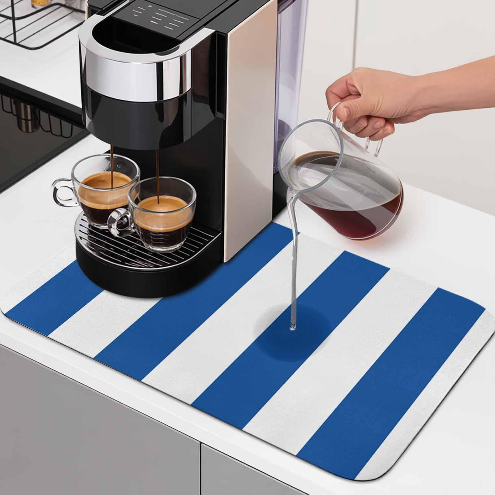 Vertical Stripe Dish Drying Mats for Kitchen Counter, Minimalist Modern ...