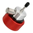 thumbnail image 1 of Vertical Stripe Gas Tank Adapter Red Filling Fitting with Silicone O Il Port, 1 of 7