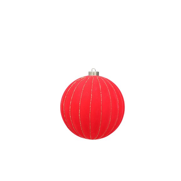 Vertical Stripe Gold Painted Pumpkin Plush Decorative Pendant for Holiday Party Ceiling Decors in Multiple Sizes